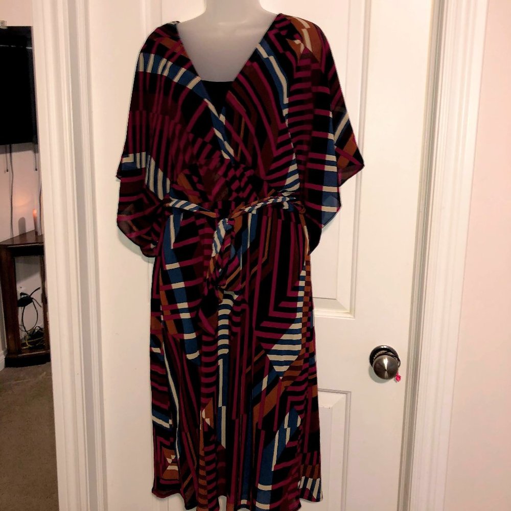 Mid length dress with great pattern. NWOT